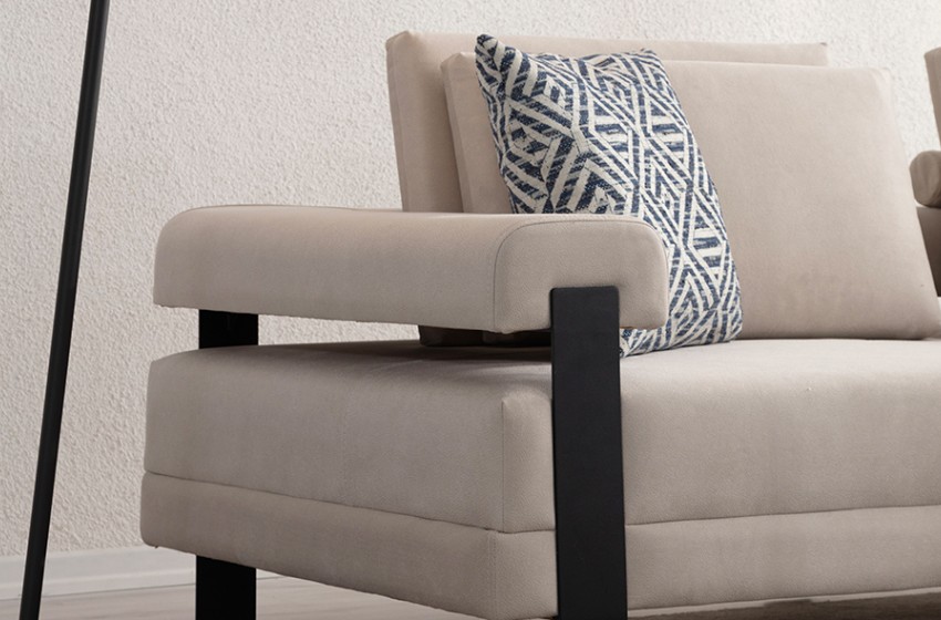 Deep Living Kanepe - Nubuk - Siyah