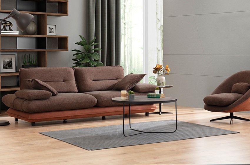 Grandyan Koltuk Takımı - Kahve Tarçın