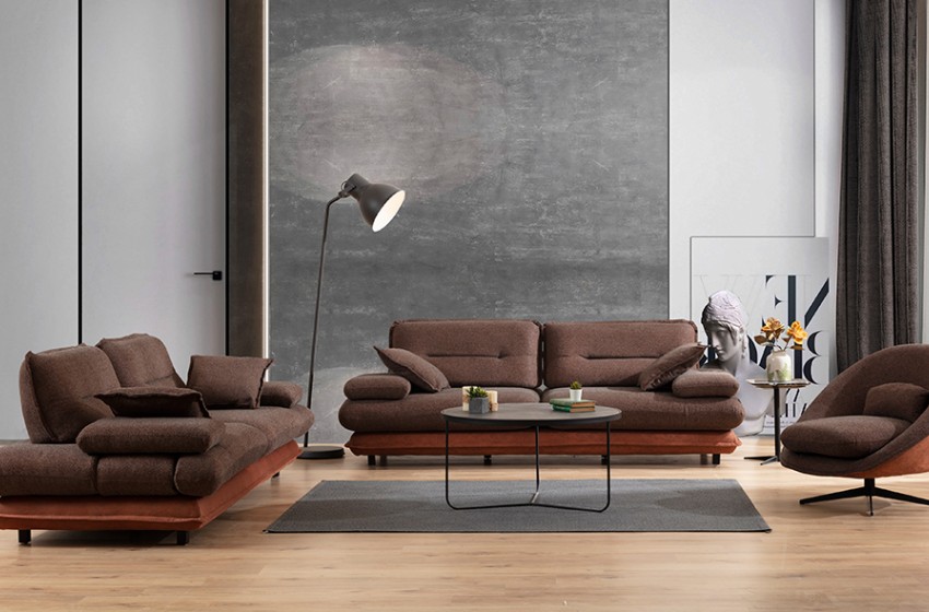 Grandyan Koltuk Takımı - Kahve Tarçın