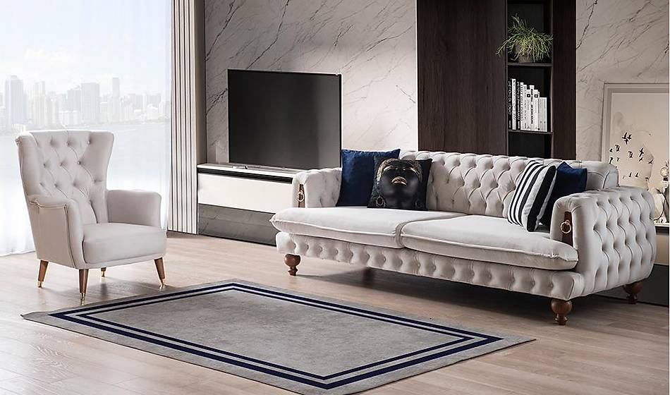 Rixos Chester Lacivert Salon Takımı - Chester Koltuk Takımı | Yapı Mobilya - Görsel 2