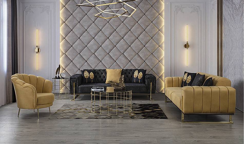 Oscar Silver Salon Takımı - Oturma Grubu | Yapı Mobilya - Görsel 1