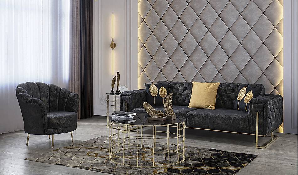 Oscar Silver Salon Takımı - Oturma Grubu | Yapı Mobilya - Görsel 2