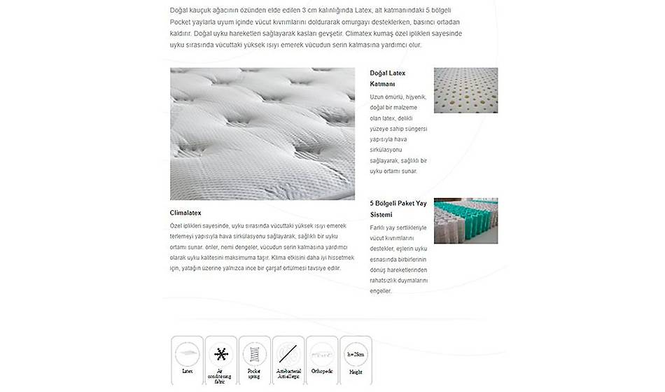 Climalatex Ortopedik Yatak - Yatak | Yapı Mobilya - Görsel 3