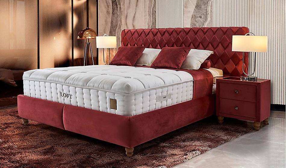 Loft Aston Yatak Seti Baza + Başlık + Yatak - Yatak Setleri | Yapı Mobilya - Görsel 1