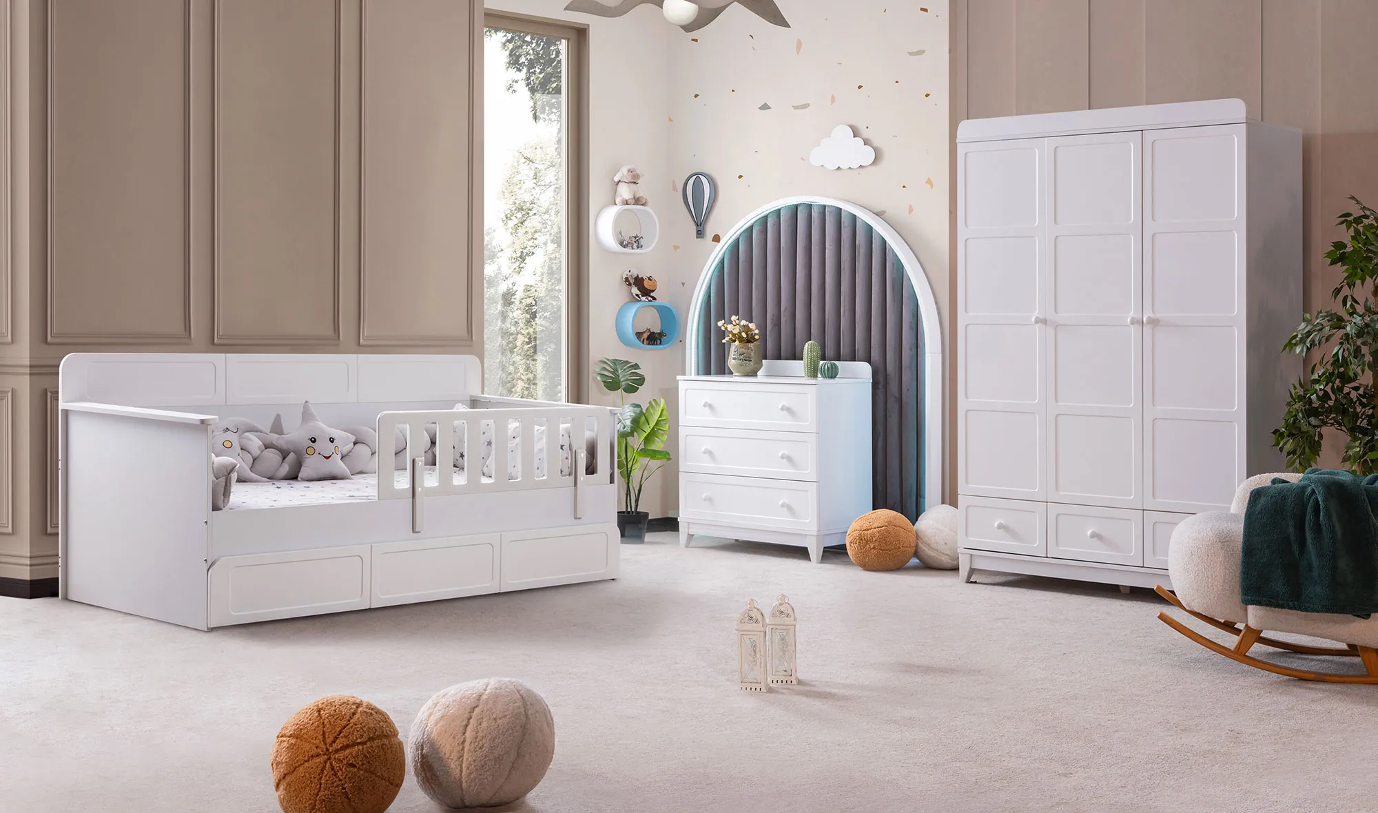 Berlin Montessori Genç Odası - Beyaz