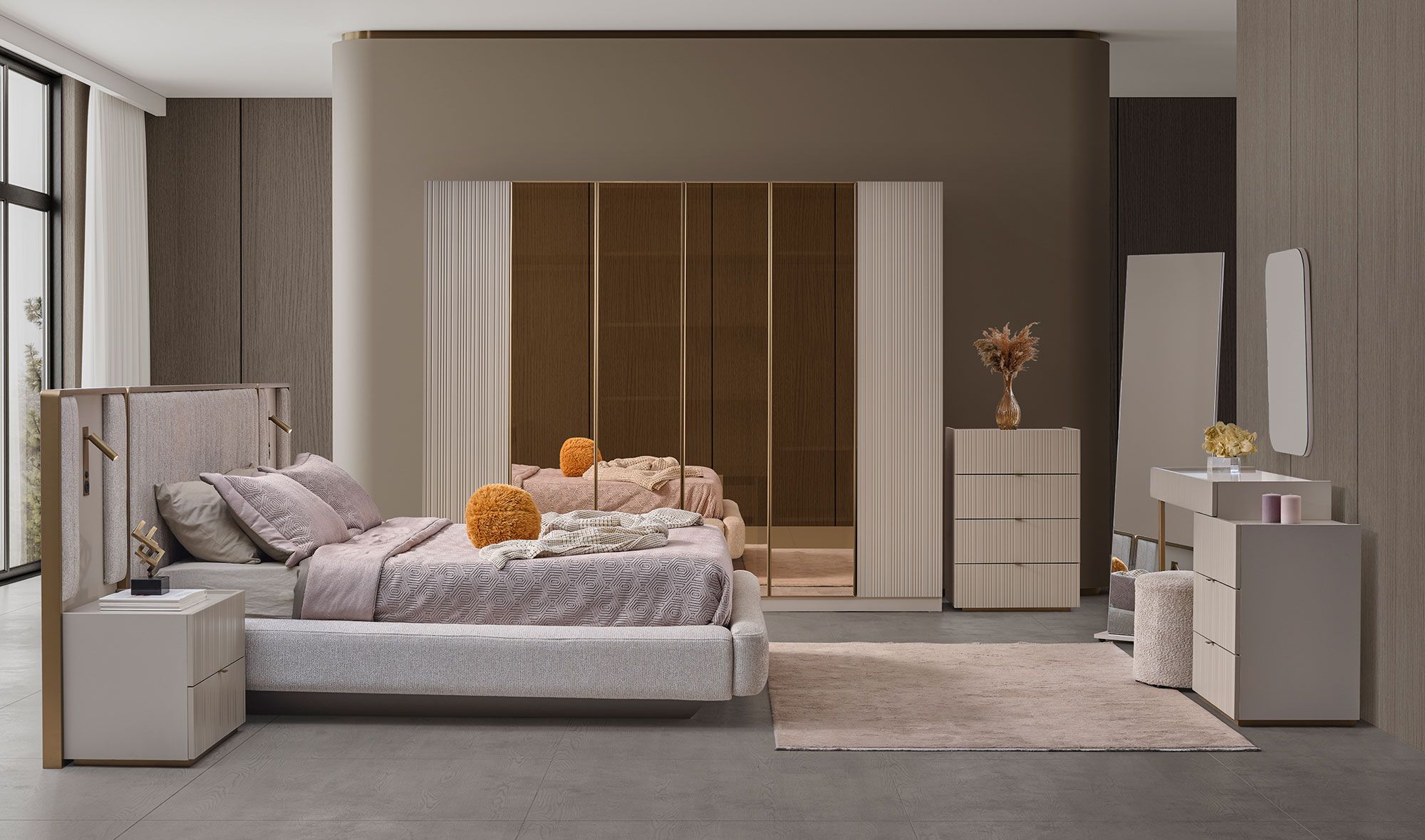 Hermes Bazalı Yatak Odası - Luxury Yatak Odası | Yapı Mobilya - Görsel 2