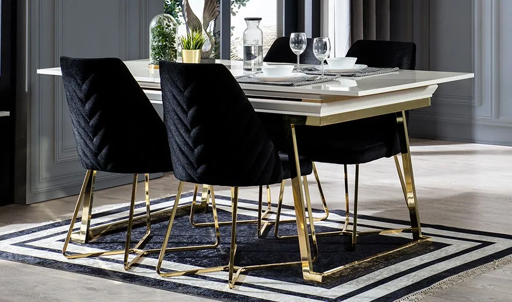 Palermo Luxury Ekru Yemek Odası - Luxury Yemek Odası | Yapı Mobilya - Görsel 3