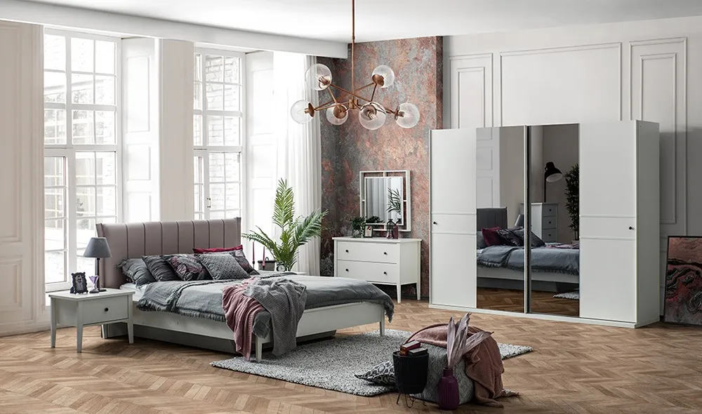 Urban Cream Yatak Odası Takımı - 2026 Mobilya Modelleri | Yapı Mobilya - Görsel 1