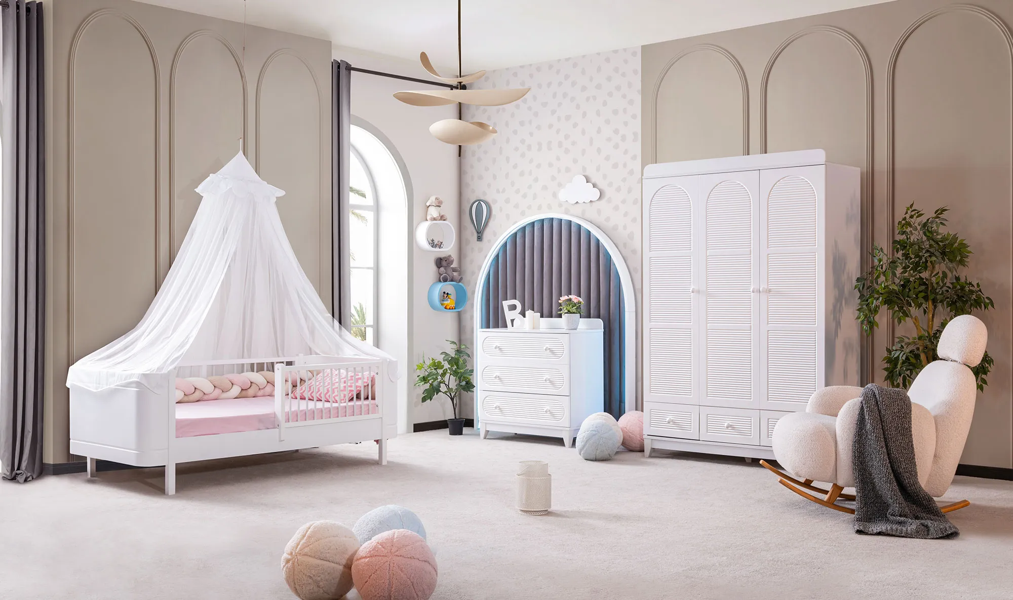 Perla Montessori Genç Odası-Beyaz