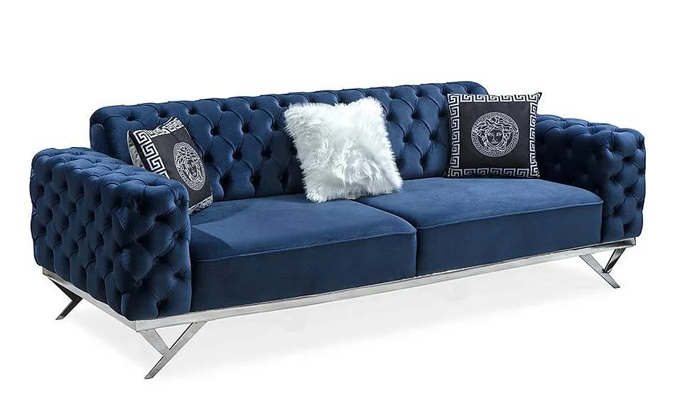 Versace Silver Salon Takımı - Metal Koltuk Takımı | Yapı Mobilya - Görsel 3