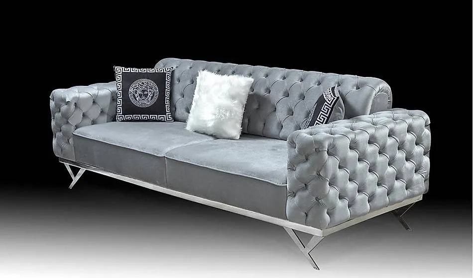 Versace Silver Salon Takımı - Metal Koltuk Takımı | Yapı Mobilya - Görsel 6