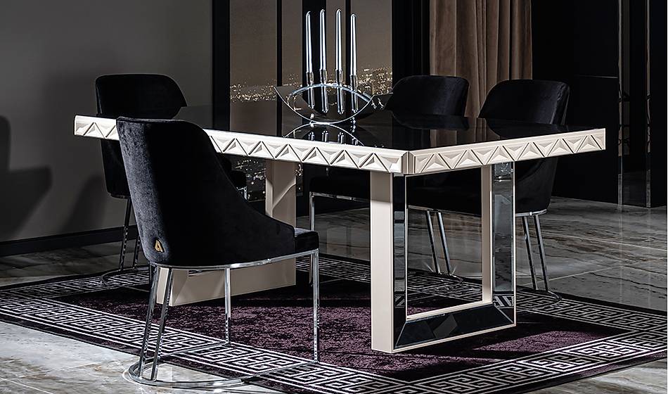Asus Luxury Yemek Masası Takımı - Yemek Masası Takımı | Yapı Mobilya - Görsel 1