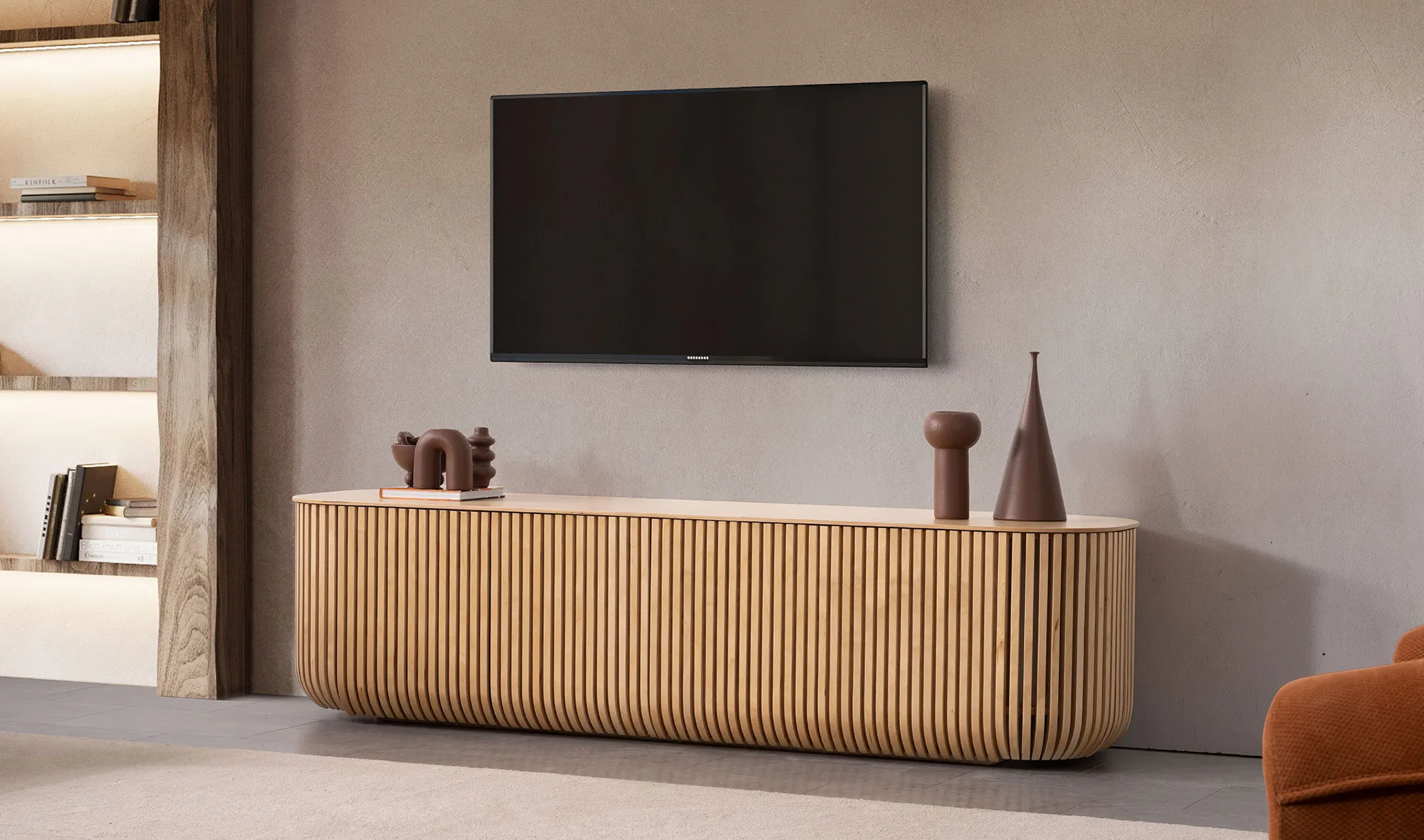 Fold Tv Sehpası - Meşe - Bohem TV Ünitesi | Yapı Mobilya - Görsel 3