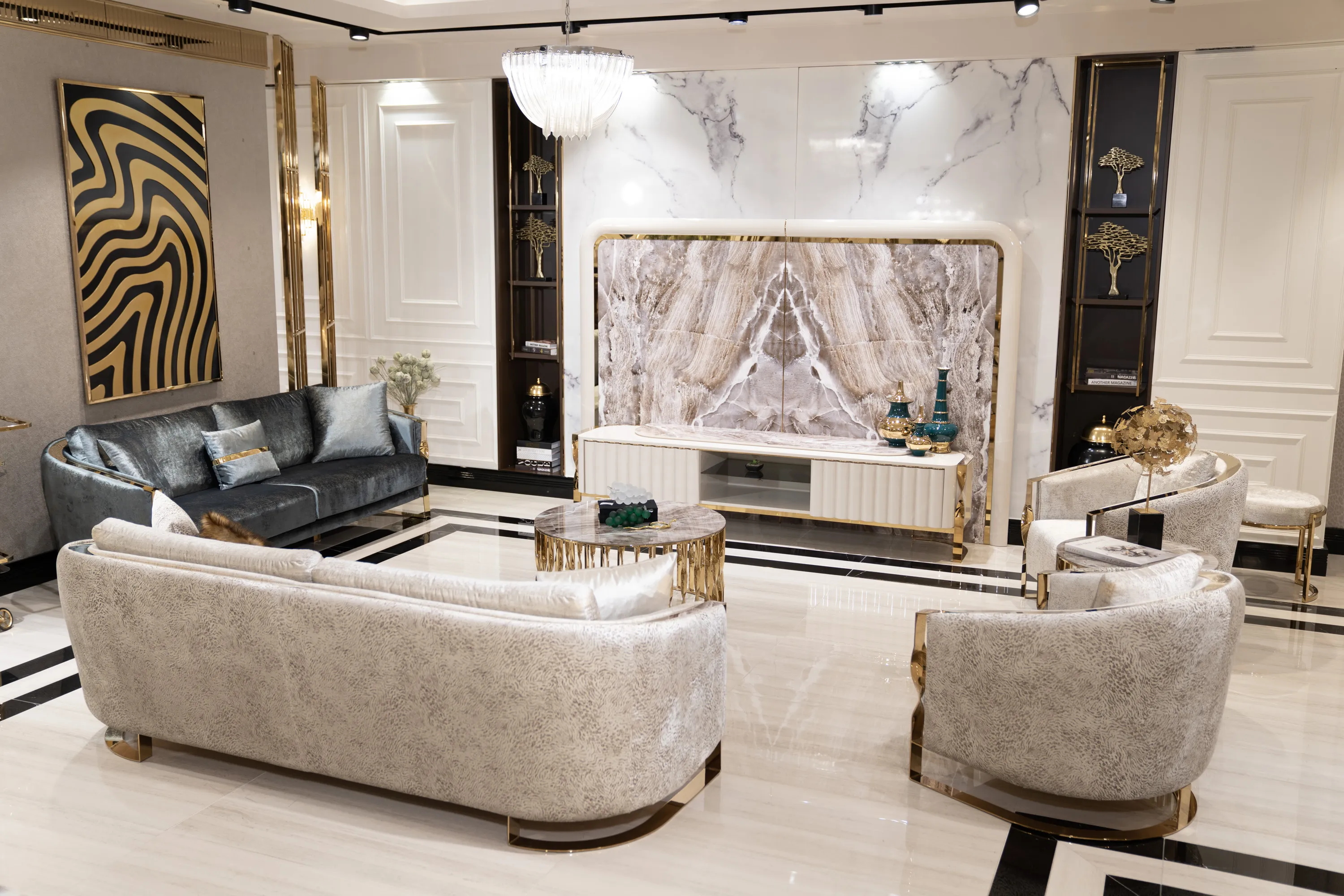 Luna Lüks Salon Takımı - Luxury Koltuk | Yapı Mobilya - Görsel 1