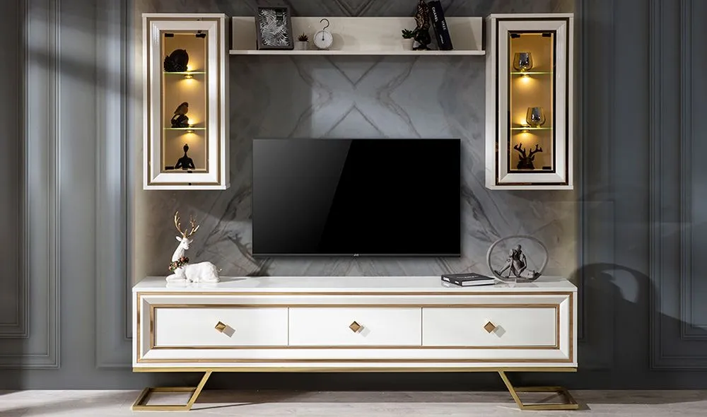 Palermo Luxury Ekru Tv Ünitesi