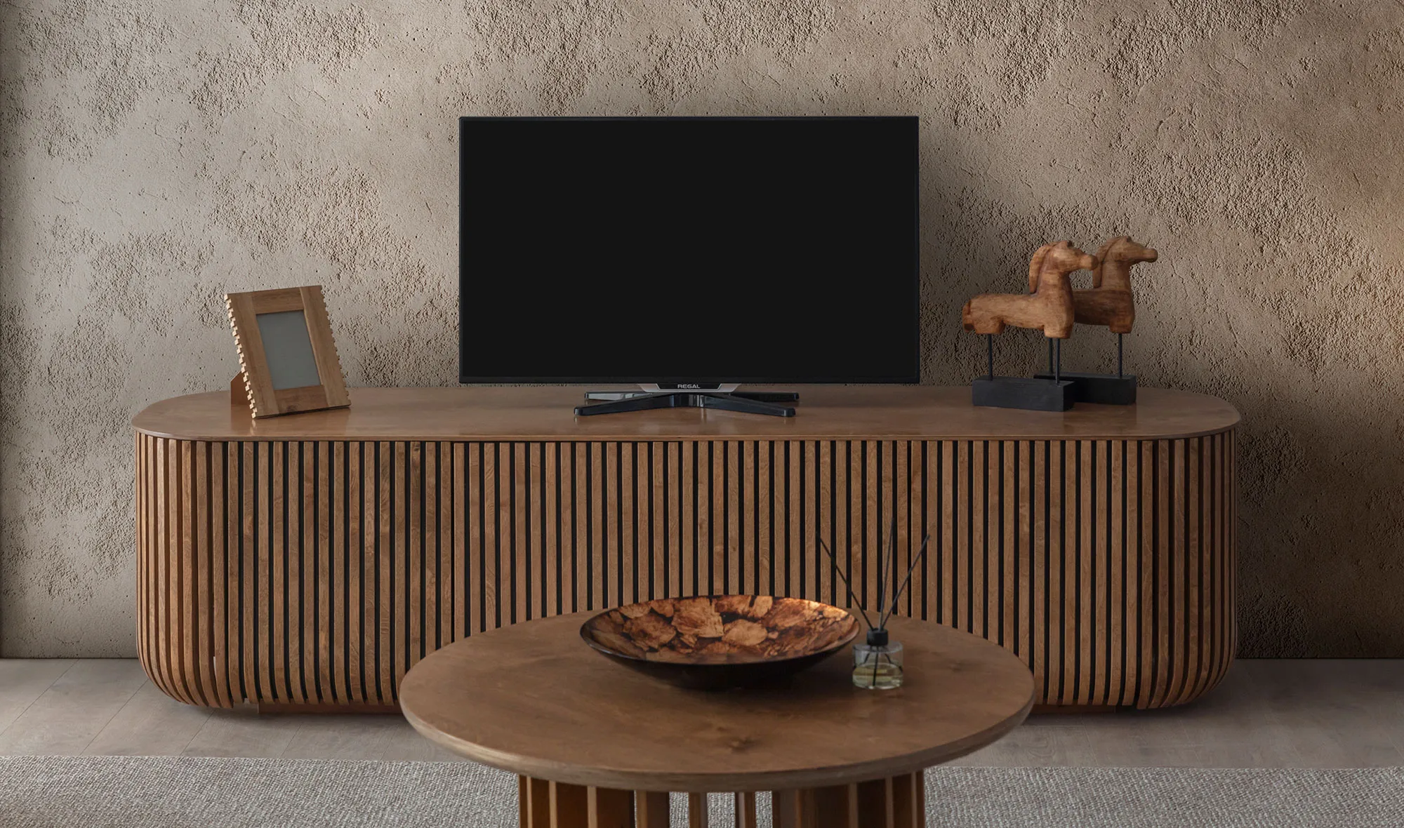 Fold Tv Sehpası - Ceviz