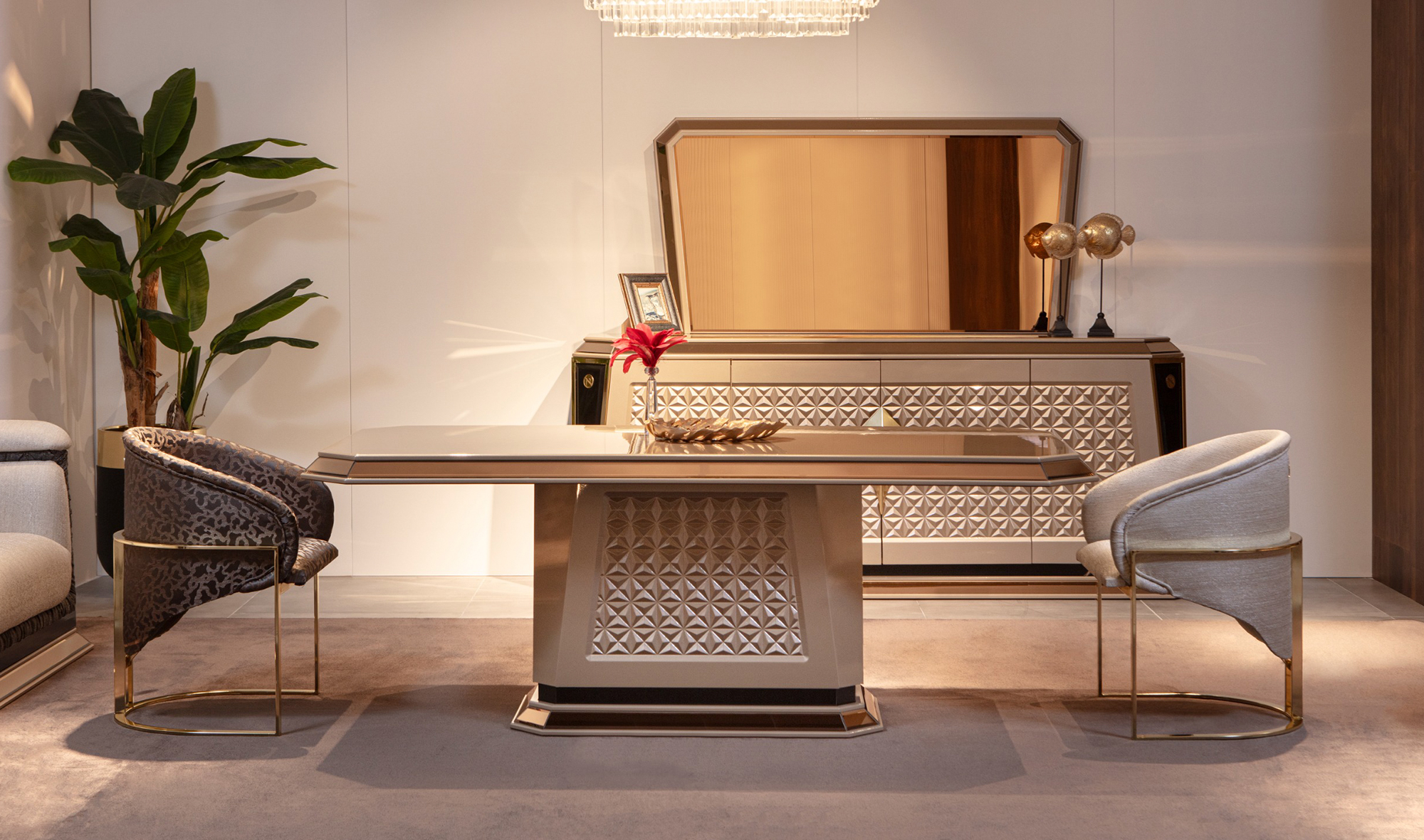 Diamond Luxury Yemek Odası - Art Deco Koltuk | Yapı Mobilya - Görsel 1
