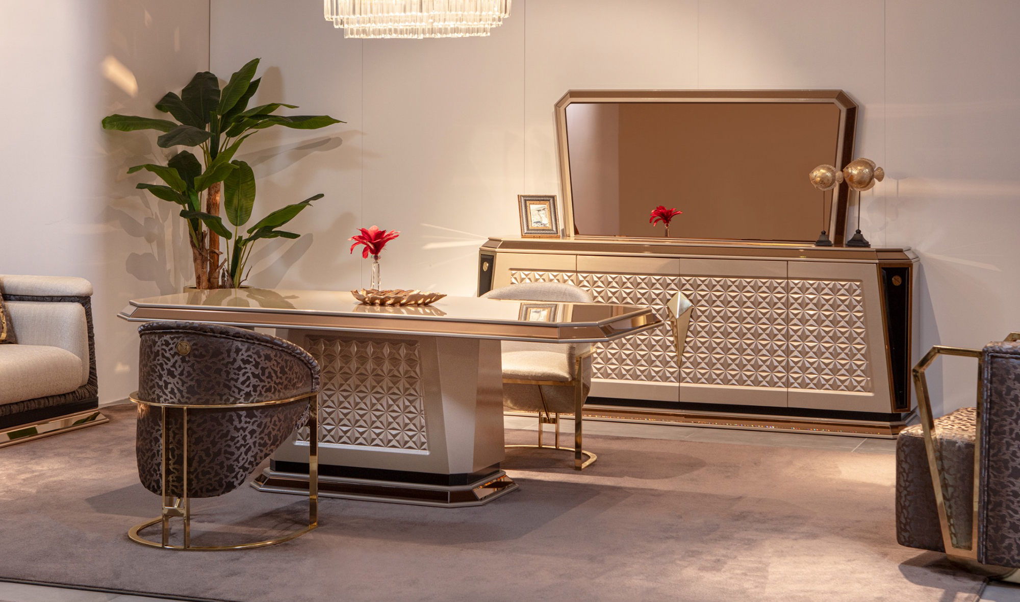 Diamond Luxury Yemek Odası - Art Deco Koltuk | Yapı Mobilya - Görsel 2