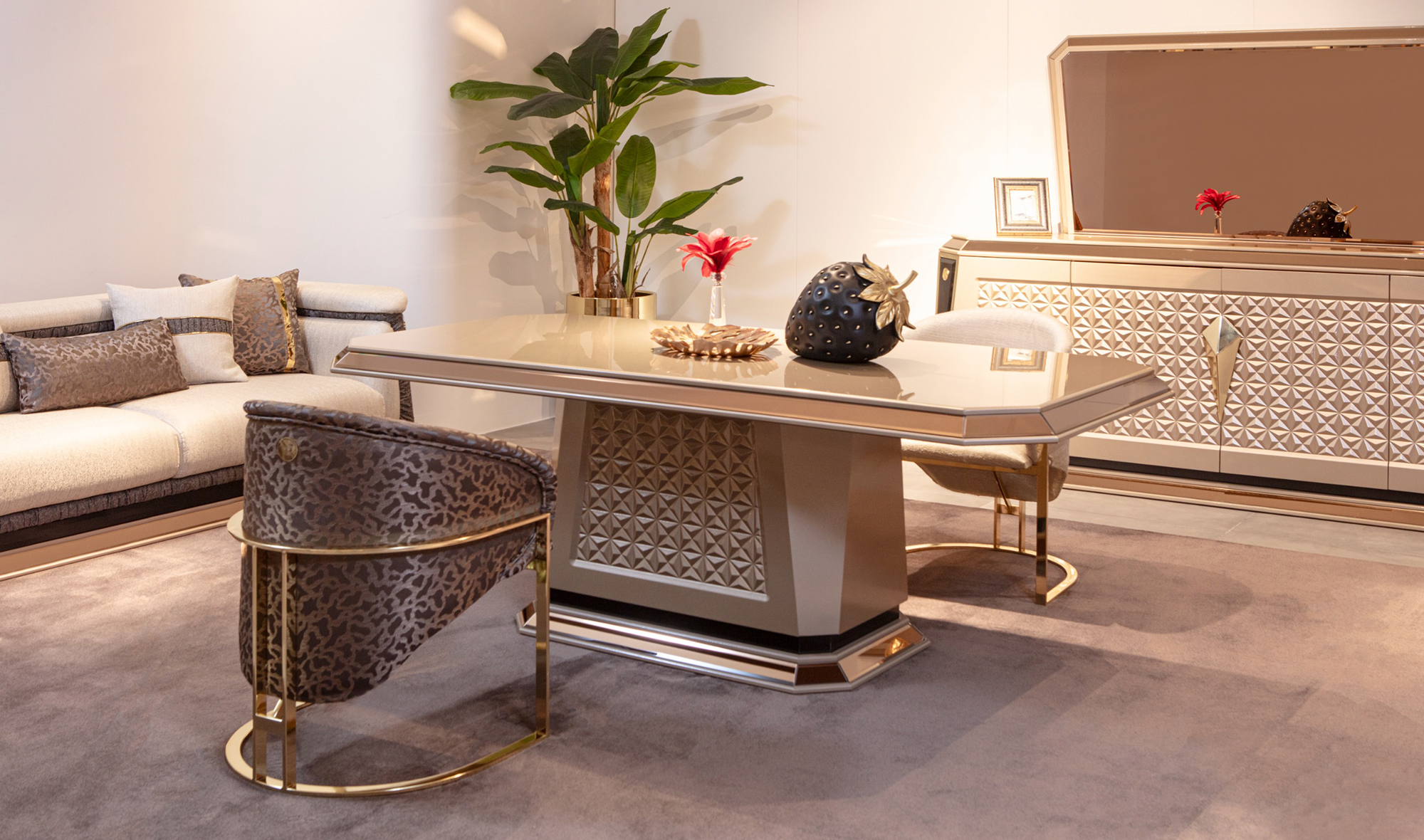 Diamond Luxury Yemek Odası - Art Deco Koltuk | Yapı Mobilya - Görsel 3