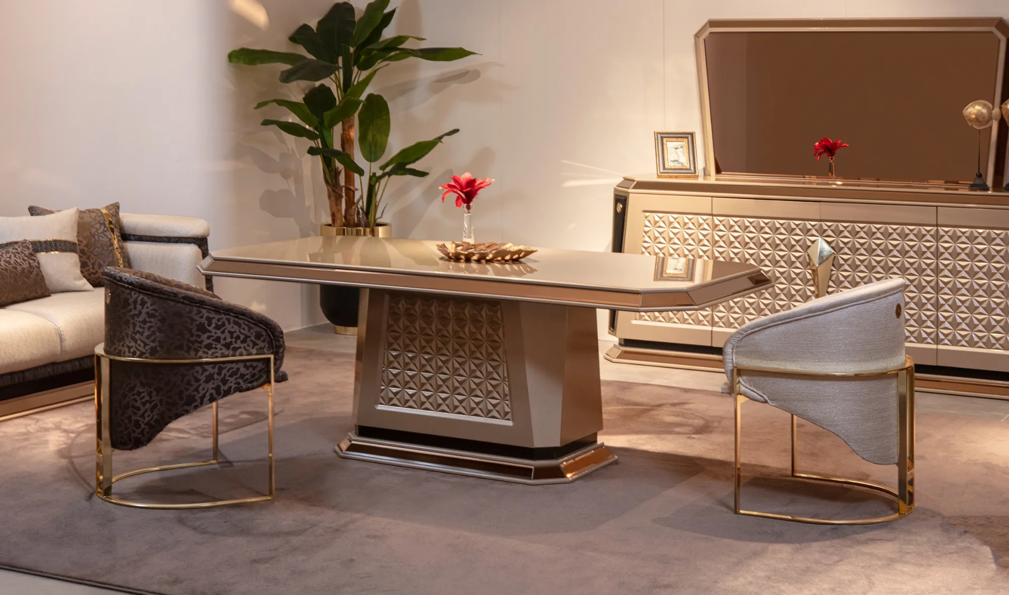 Diamond Luxury Yemek Odası - Art Deco Koltuk | Yapı Mobilya - Görsel 4