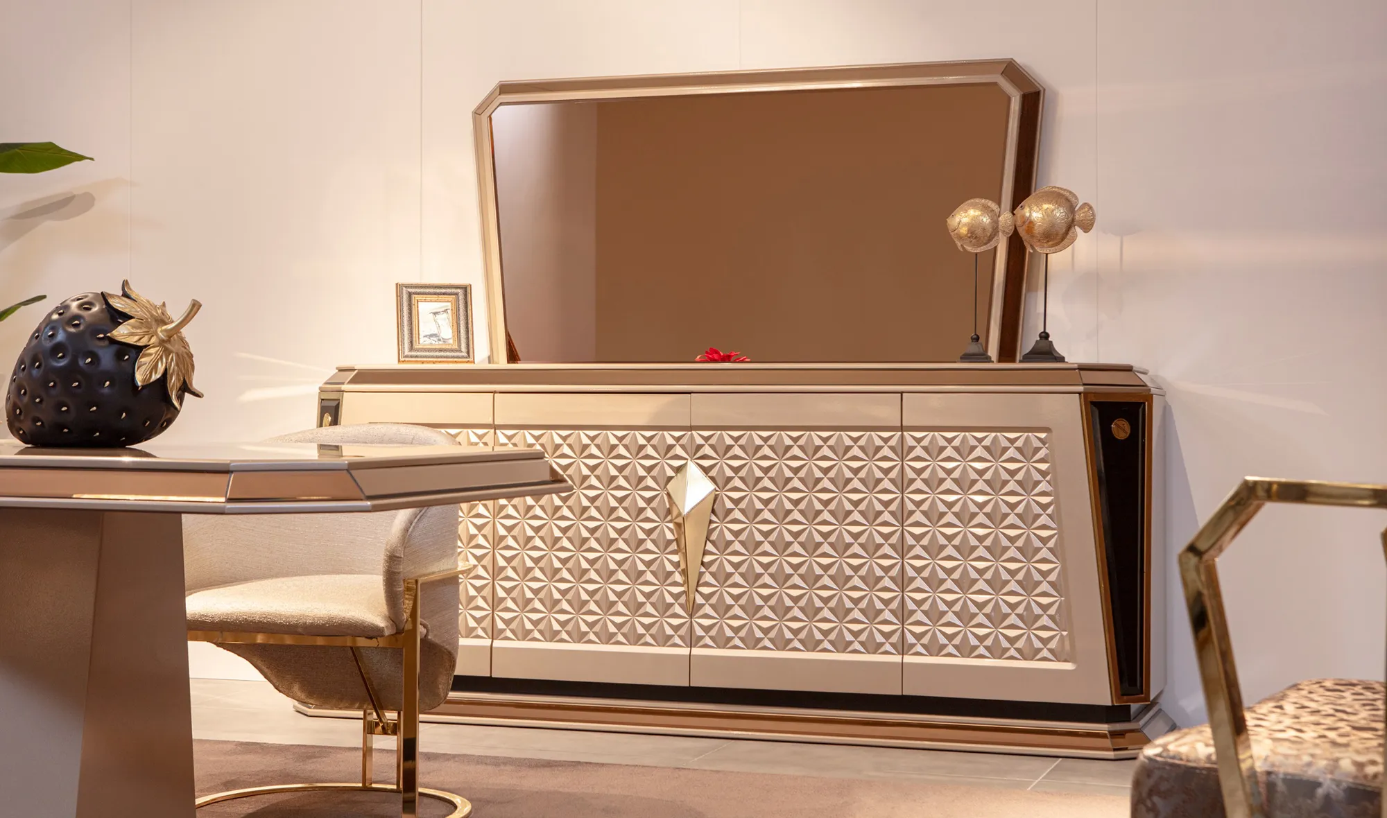 Diamond Luxury Yemek Odası - Art Deco Koltuk | Yapı Mobilya - Görsel 5