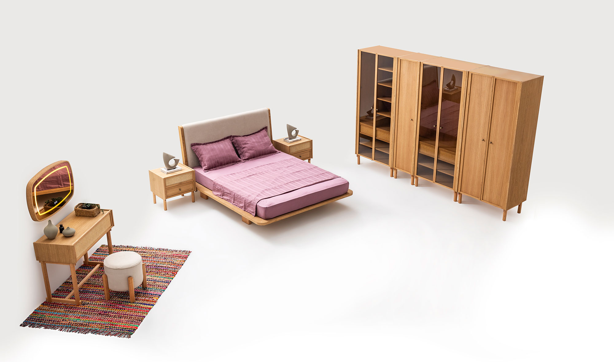 Monaco Yatak Odası - Ahşap Mobilya Yatak Odası | Yapı Mobilya - Görsel 2